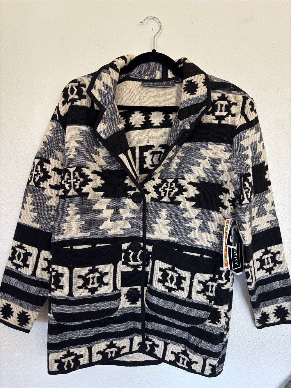 NWT 90s jacket southwestern aop